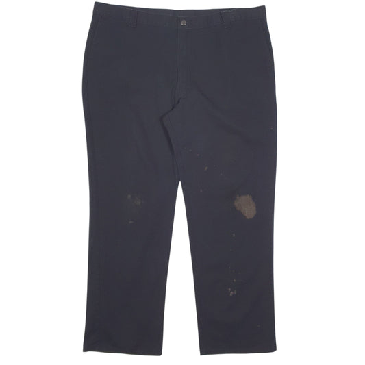 Mens Black Dickies Workwear Chino Trousers