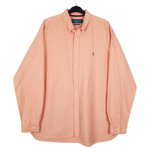 Mens Pink Ralph Lauren Long Sleeve Shirt