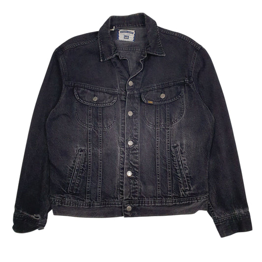 Mens Black Lee Type 3 Vintage 90s Made In USA. Coat