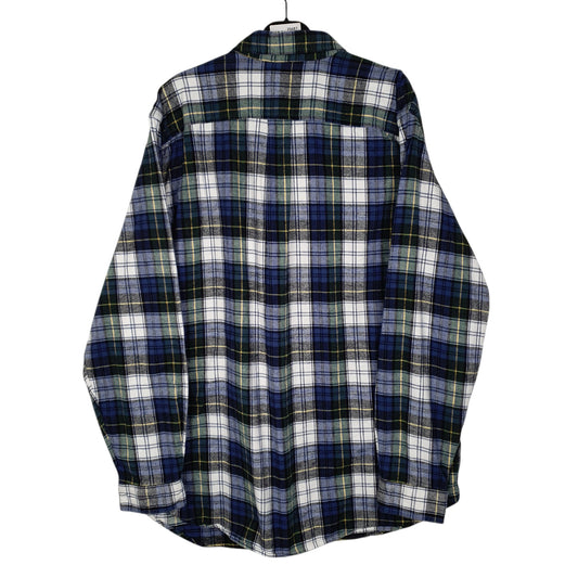 Mens Navy L.L.Bean Thick Flannel Shirt