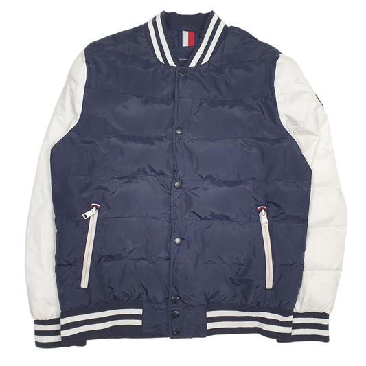 Mens Navy Tommy Hilfiger Hoodie Coat