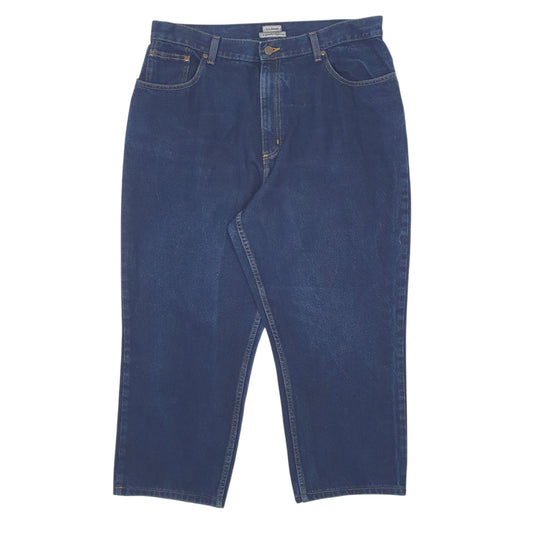 Womens Navy L.L.Bean Relaxed JeansW38 L25