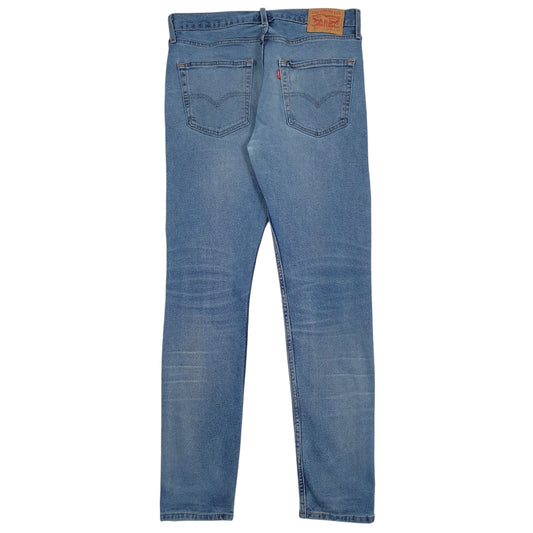 Mens Blue Levis Distressed Jeans