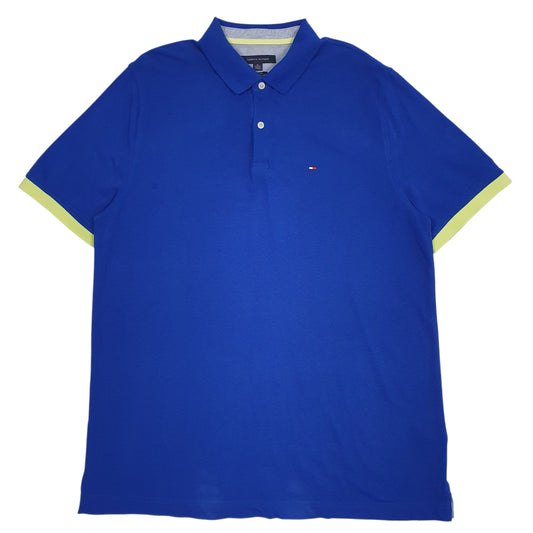 Mens Blue Tommy Hilfiger Short Sleeve Polo Shirt