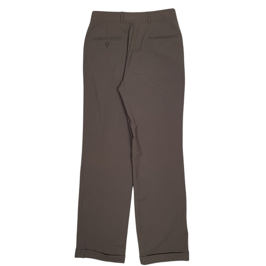 Mens Grey Polo Ralph Lauren University Club Vintage 80s Double Pleated Trousers