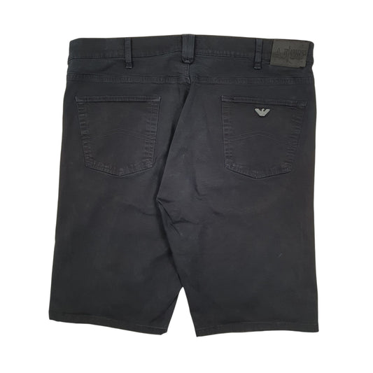 Mens Black Armani Jeans Shorts