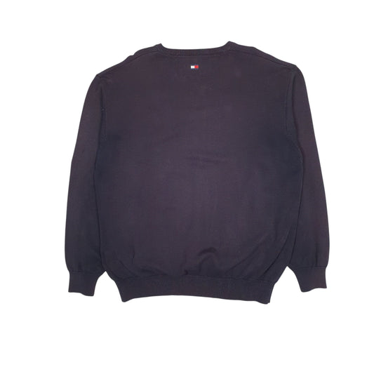 Mens Navy Tommy Hilfiger Golf Ritz Carlton Naples Vintage 00s V Neck Jumper