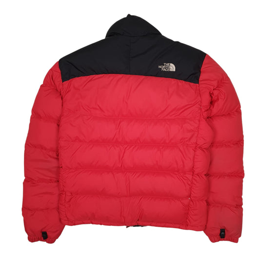 Mens Red The North Face Nuptse Coat