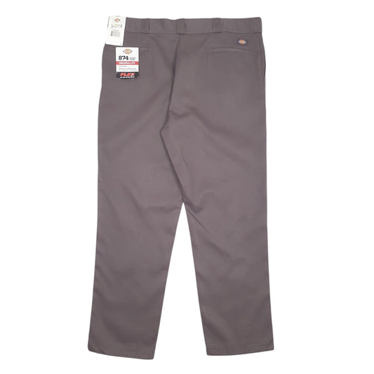 Mens Grey Dickies 874 Workwear Trousers