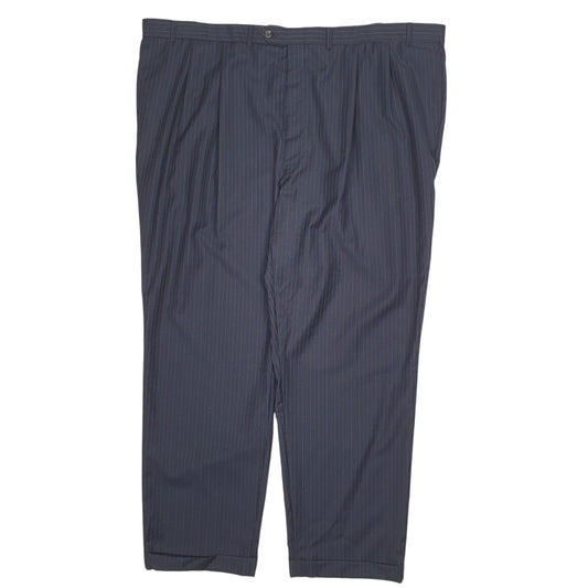 Mens Navy Ralph Lauren Pinstripe Formal Trousers