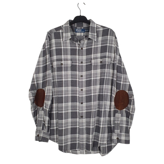 Mens Grey Polo Ralph Lauren Long Sleeve Shirt