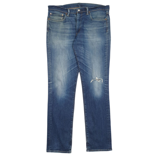 Mens Blue Levis Distressed 511 JeansW36 L34