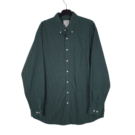Mens Green L.L.Bean Long Sleeve Shirt
