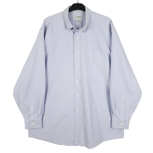 Mens Blue L.L.Bean Long Sleeve Shirt