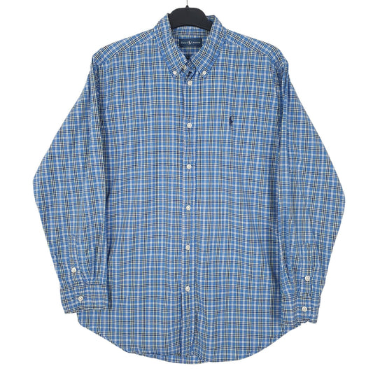 Mens Blue Ralph Lauren Long Sleeve Shirt