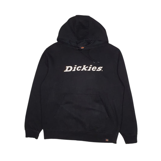 Mens Black Dickies Spellout Hoodie Jumper