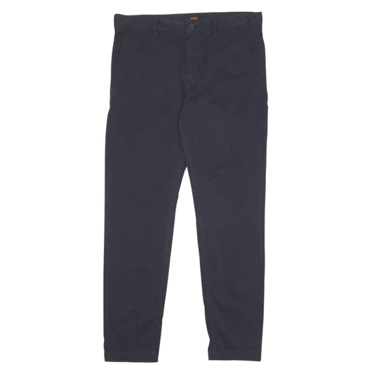 Mens Black Hugo Boss Chino Trousers