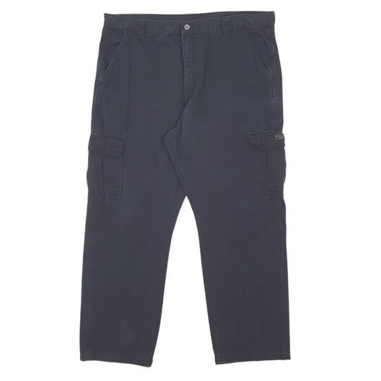 Mens Black Wrangler Cargo Trousers