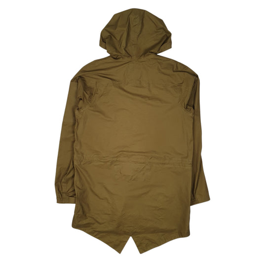 Mens Green Nike Lightweight Waterproof Rain Coat