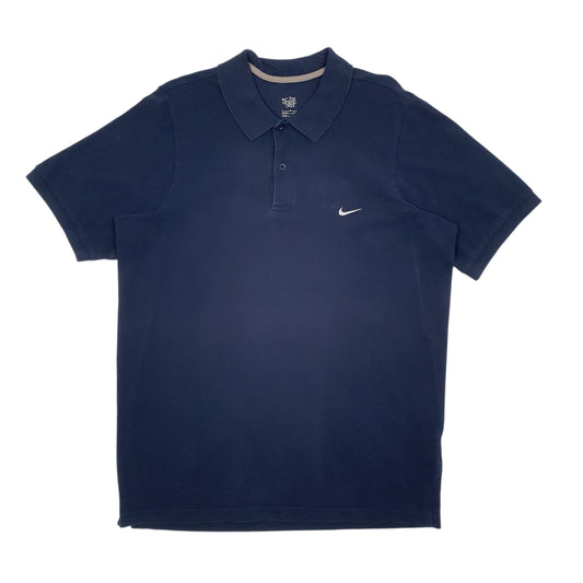 Mens Navy Nike Short Sleeve Polo Shirt
