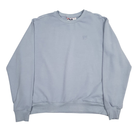Womens Blue Fila Crewneck Jumper