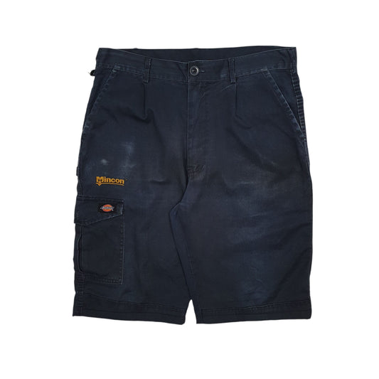 Mens Navy Dickies Cargo Shorts