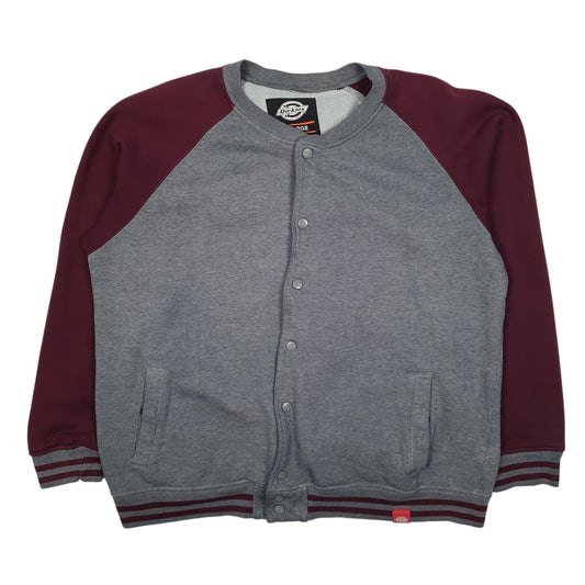 Mens Grey Dickies Full Zip Jumper