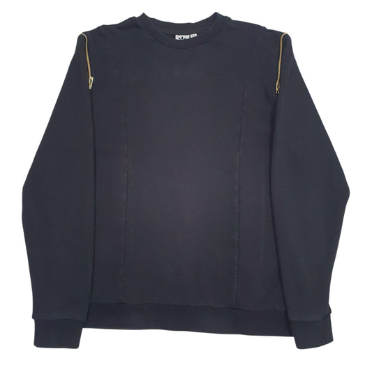 Womens Black Adidas Crewneck Jumper