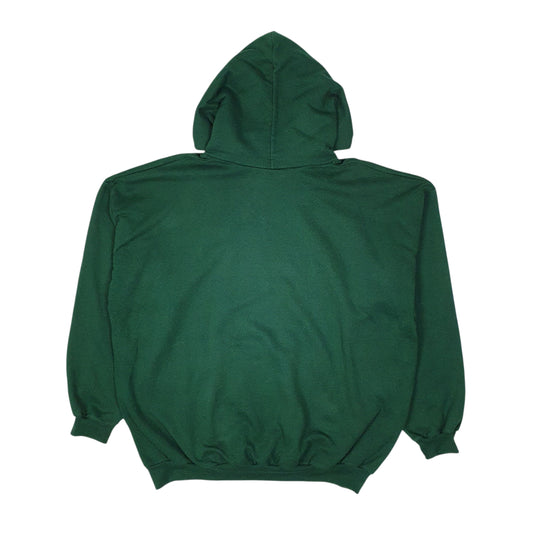 Mens Green Champion Vintage 2000s Landscaping Hoodie Jumper