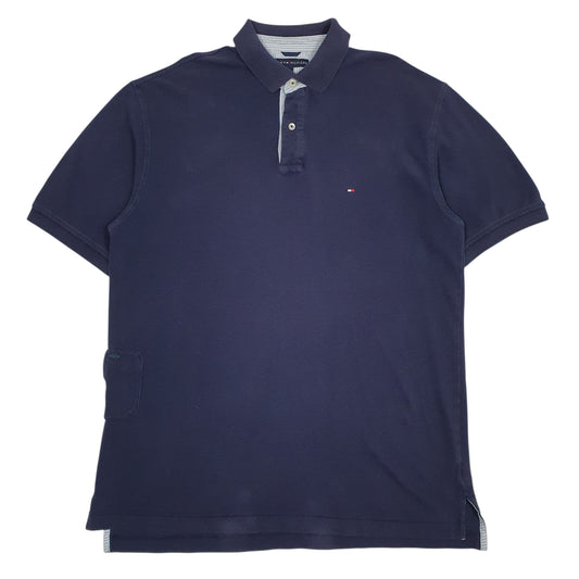 Mens Navy Tommy Hilfiger Short Sleeve Polo Shirt