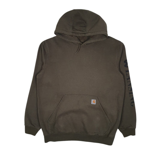 Mens Green Carhartt Hoodie Jumper