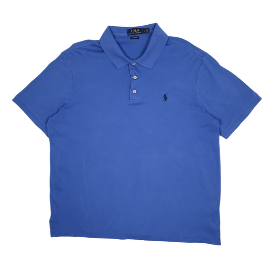 Mens Blue Polo Ralph Lauren Classic Fit Short Sleeve Polo Shirt
