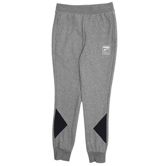 Mens Grey Puma Jogger Trousers