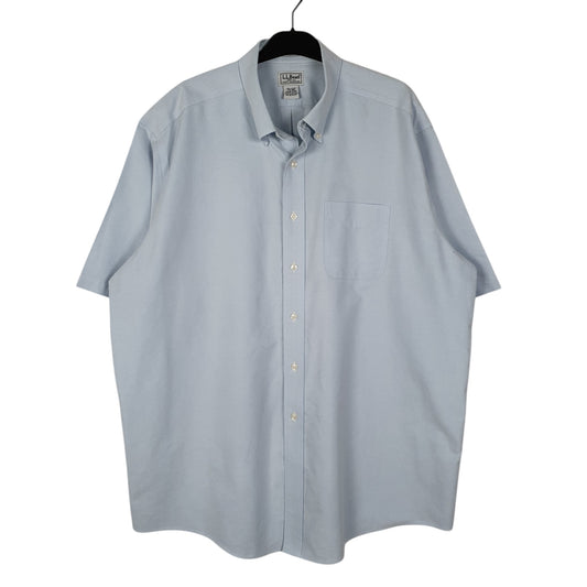 Mens Blue L.L.Bean Short Sleeve Shirt