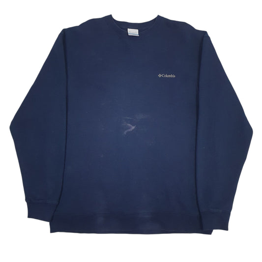 Mens Navy Columbia Sportswear Company Crewneck Jumper