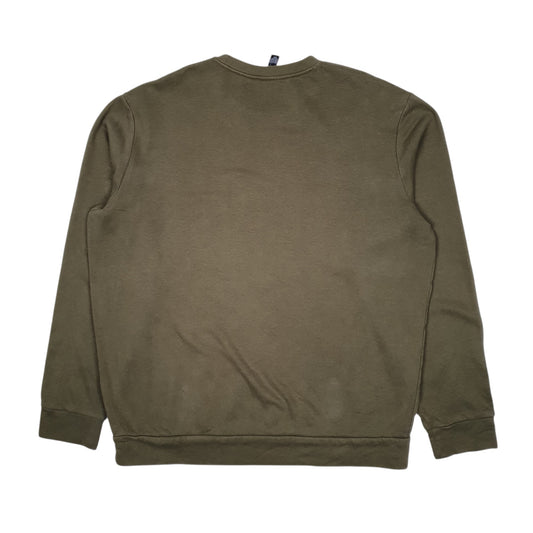 Mens Green Adidas Golf Crewneck Jumper
