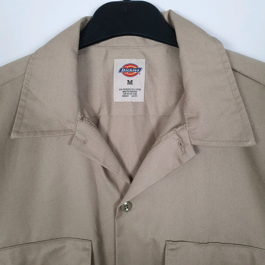 Mens Beige Dickies Workwear Shirt