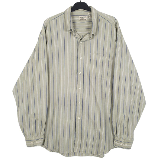 Mens Green L.L.Bean Long Sleeve Shirt