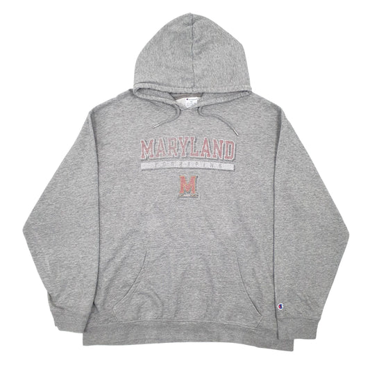 Mens Grey Champion Hoodie Jumper