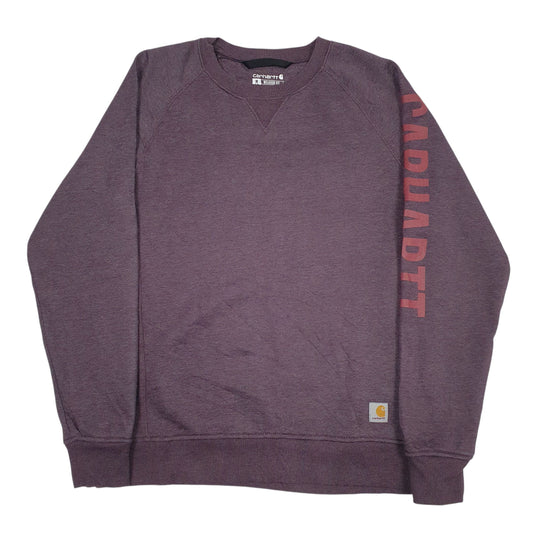 Womens Burgundy Carhartt Crewneck Jumper