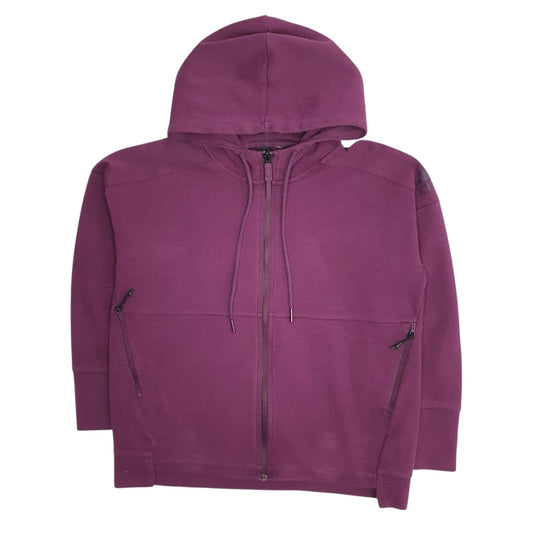 Womens Purple Adidas Hoodie Full Zip Jumper