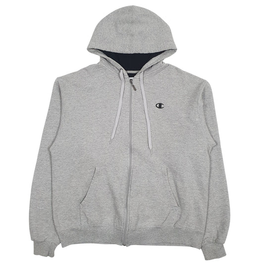 Mens Grey Champion Full Zip Jumper