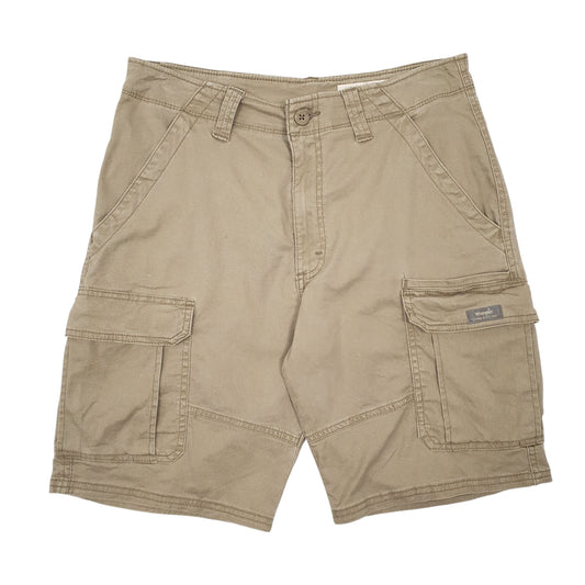 Mens Beige Wrangler Cargo Shorts