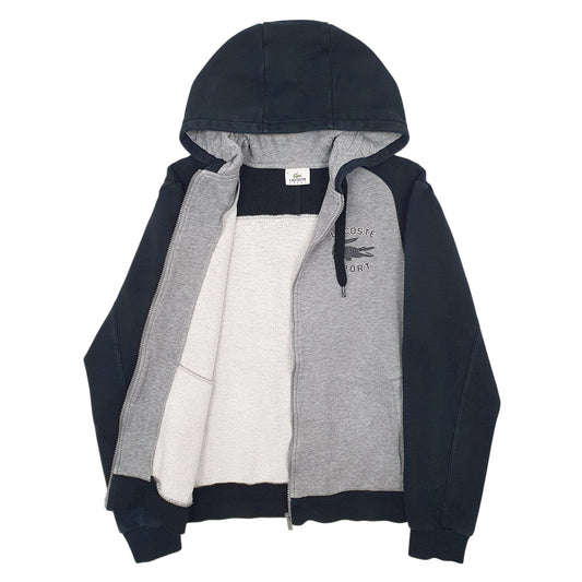 Womens Grey Lacoste Sport Full Zip Jumper