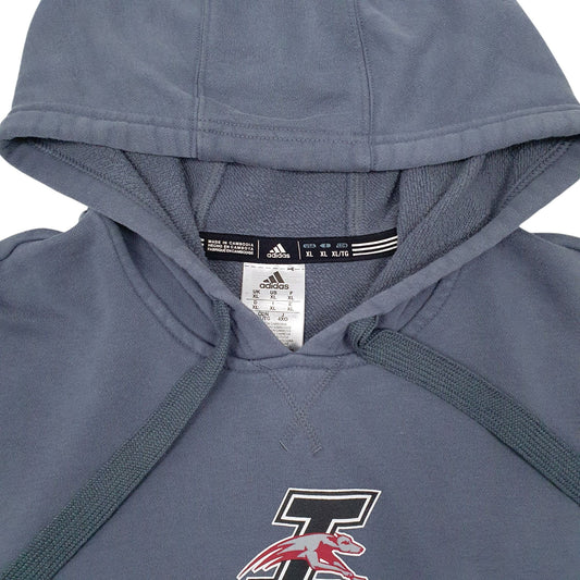 Mens Blue Adidas Basketball Hoodie Jumper