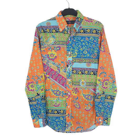 Mens Orange Ralph Lauren Long Sleeve Shirt