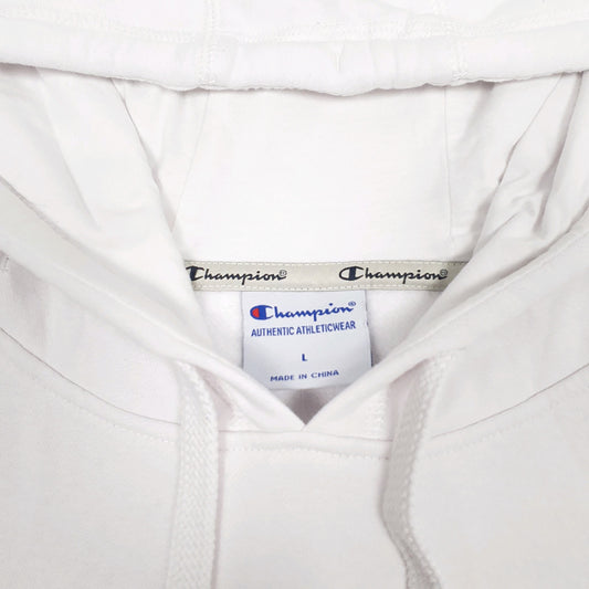 Mens White Champion Hoodie Jumper