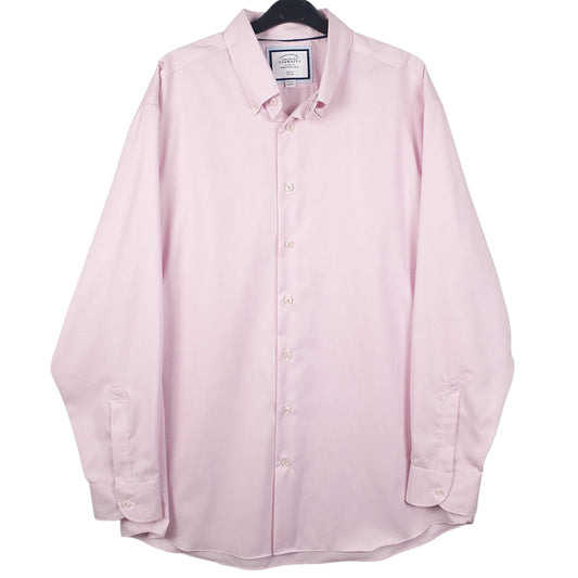 Mens Pink Charles Tyrwhitt Long Sleeve Shirt