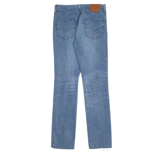 Mens Blue Levis Distressed Jeans