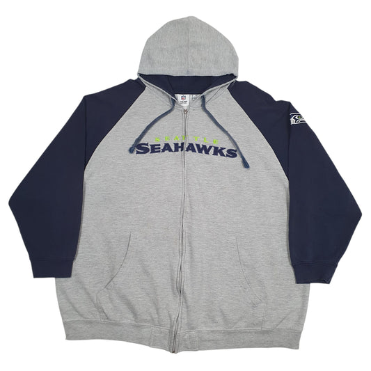 Mens Grey NFL Seattle Seahawks Full Zip Jumper
